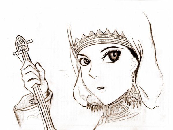 Восточные рисунки карандашом