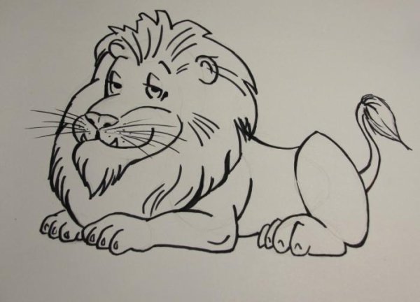 Картинки Льва для срисовки