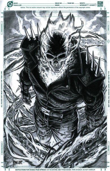 Призрачный гонщик тату эскизы