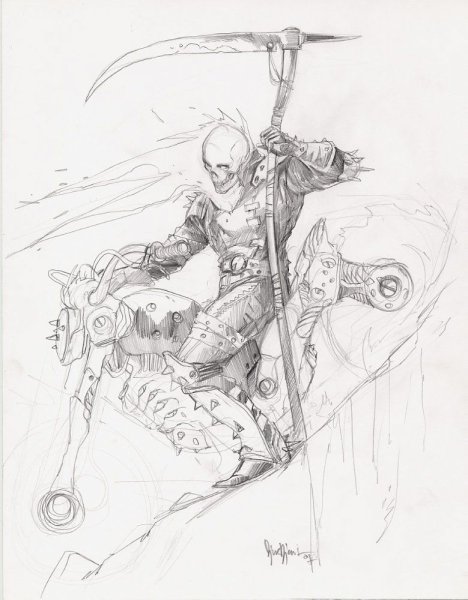 Призрачный гонщик разукрашку