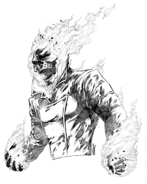 Призрачный гонщик нарисова