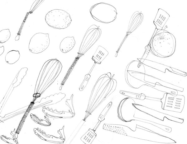 Фон ложки поварешки