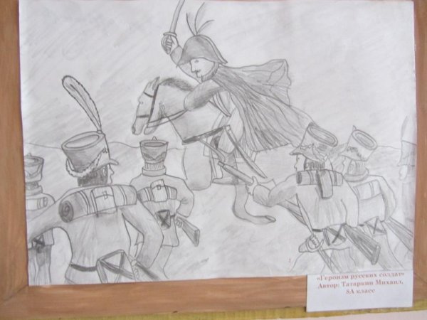 Рисунки Бородинская битва 1812 года