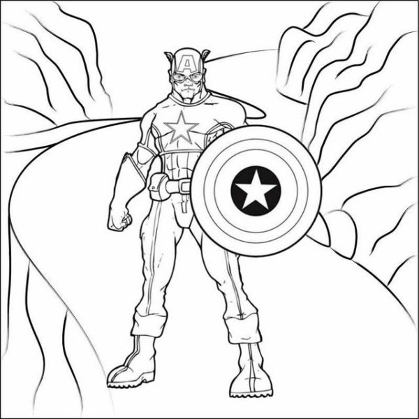 Лёгкие рисунки Мстители