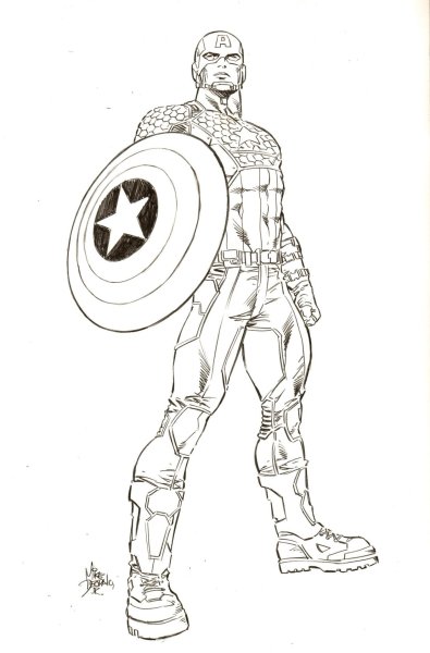 Щит капитана Америки рисунок
