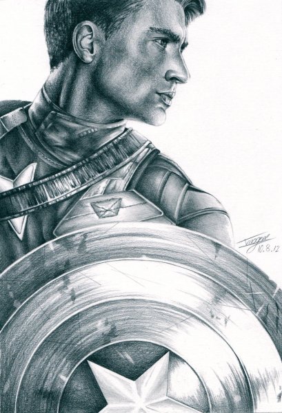 Рисунки Марвел Капитан Америка