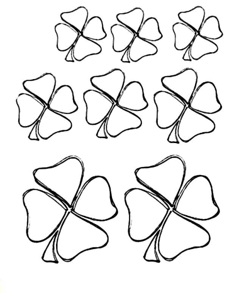 Лист трафарет для броши