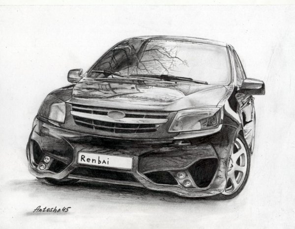 Рисунок Лады Гранты карандашом