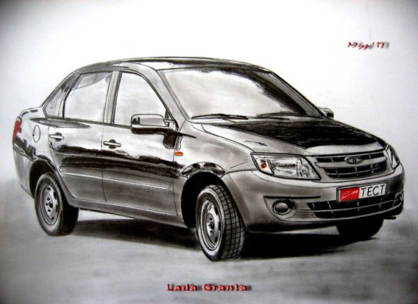 Лада Гранта лифтбек раскраска