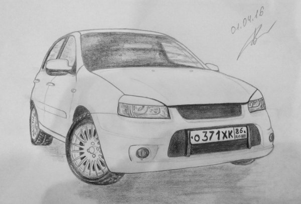 Lada 1117 чертеж