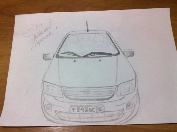 Раскраски Лада Гранта спорт