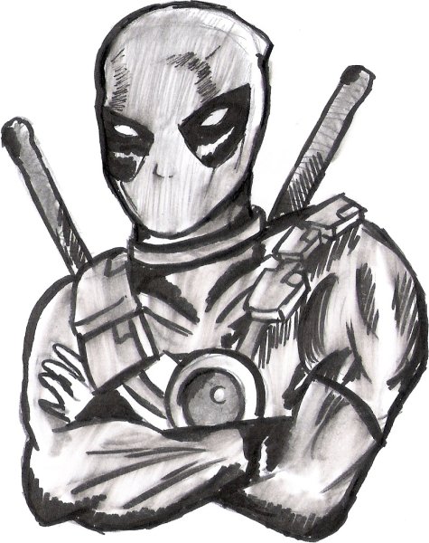 Дэдпул рисунок