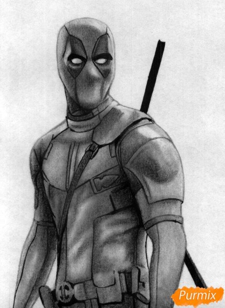 Дэдпул для срисовки