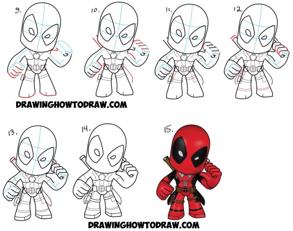 Дэдпул рисунок для детей