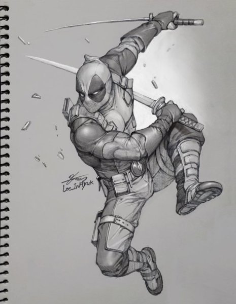 Нарисовать Дэдпула