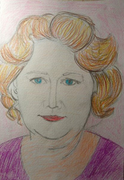 Портрет на день матери карандашом