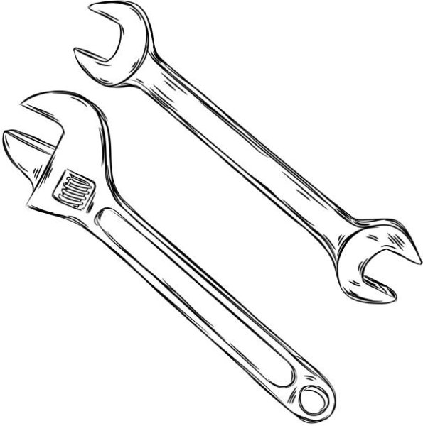 Гаечный ключ эскиз