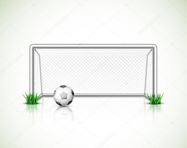 Ворота футбол вектор