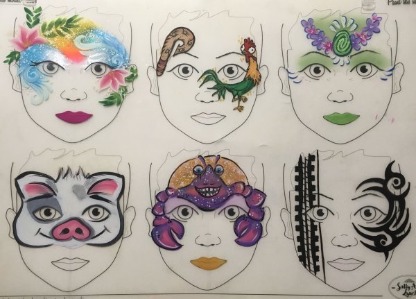 Эскиз маски для лица