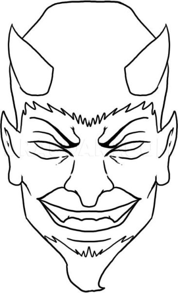 Маска лица для рисования