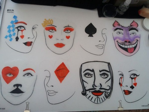 Эскизы грима для театра