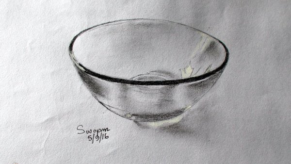 Рисование стеклянной посуды