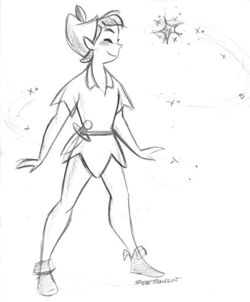 Питер Пэн и Венди рисунок