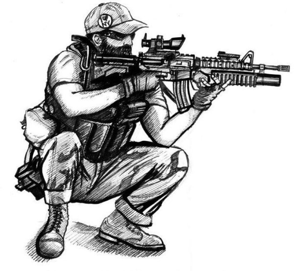Спецназ. Раскраска