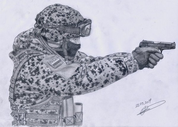 Спецназовец карандашом