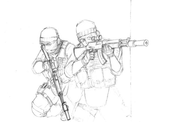 Гоуст Call of Duty раскраска