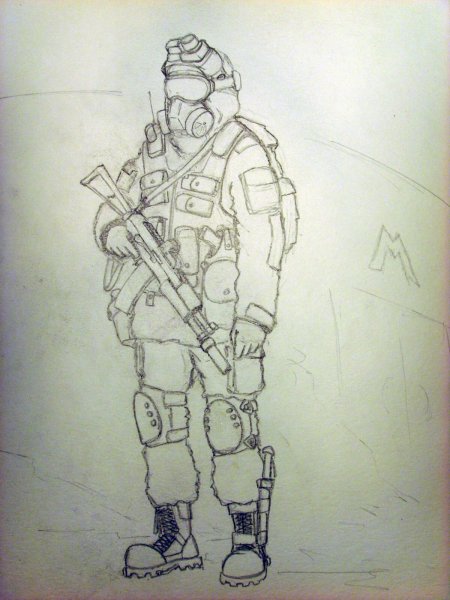 Гоуст рисунок мв2