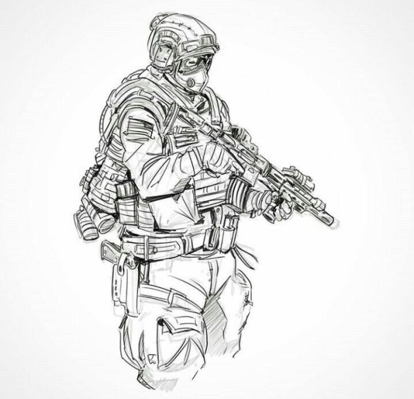 Раскраска диверсант Rainbow Six Siege