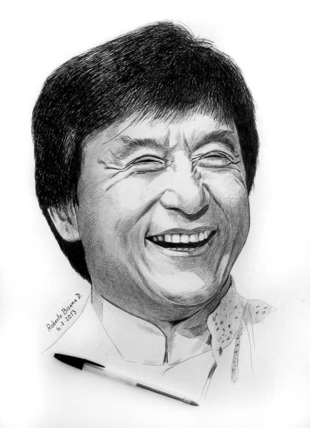 Джеки Чан портрет