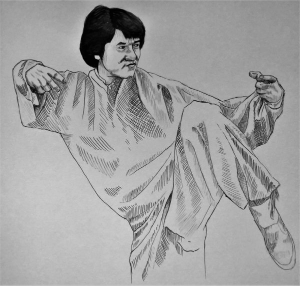 Джеки Чан портрет