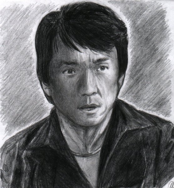 Джеки Чан нарисованный