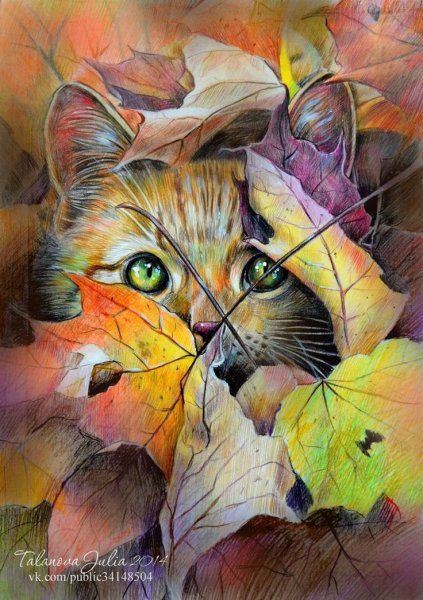 Живопись цветными карандашами