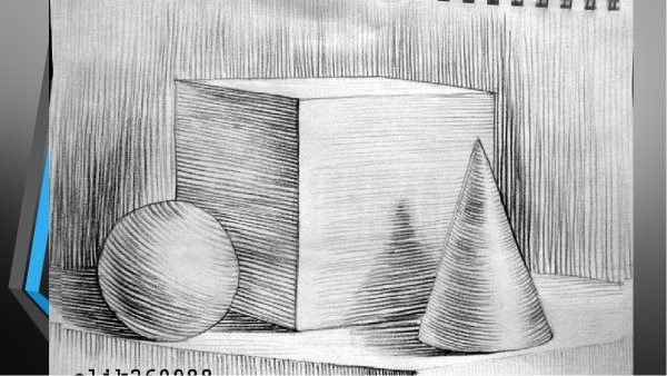 Натюрморт штрихами