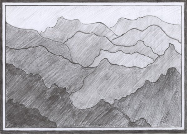 Рисунки штриховкой