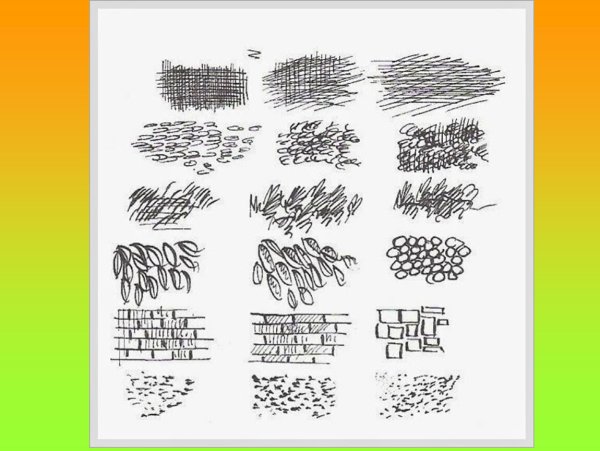 Рисования ручкой штрихи