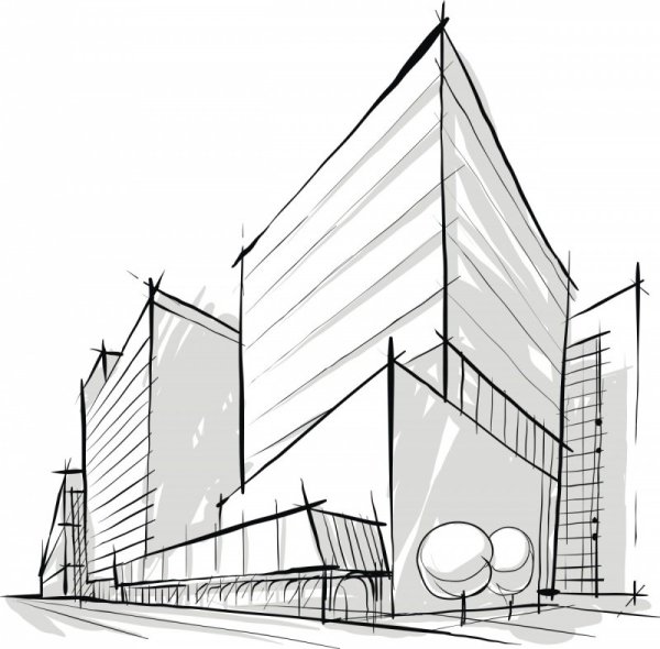 Эскиз архитектурного сооружения