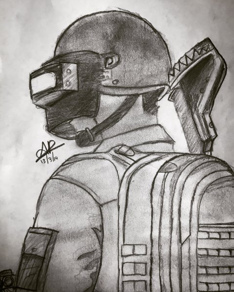 PUBG рисунки для срисовки