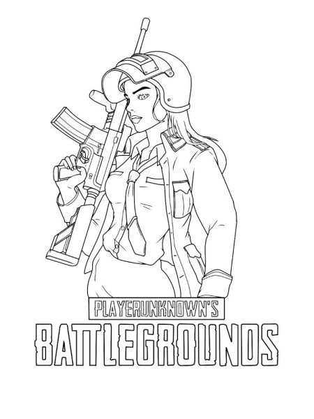 PUBG раскраска