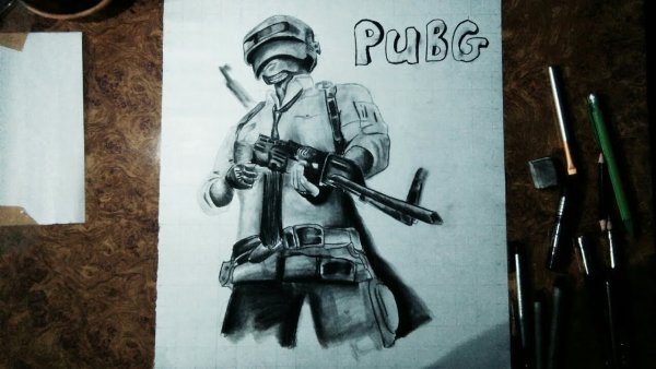 Рисунки PUBG mobile легкие