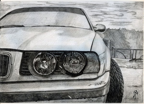БМВ е34 рисунок