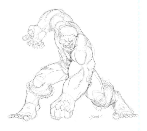 Мстители карандашом несложные