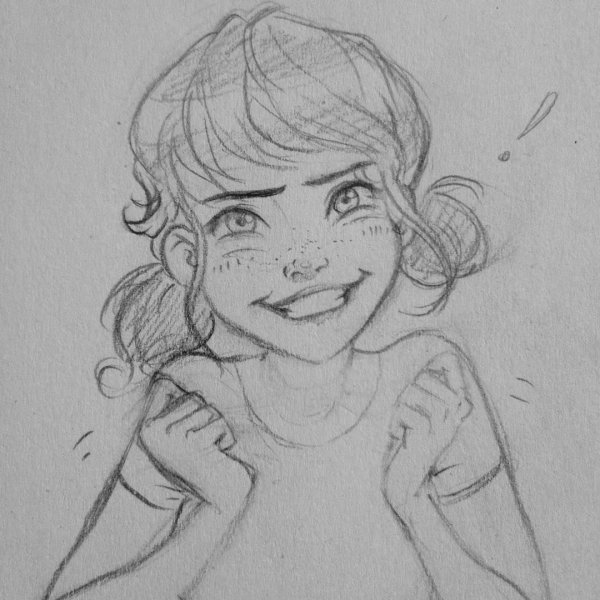 Радость рисунок карандашом