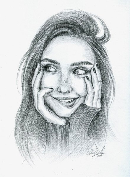 Эмоциональный портрет карандашом