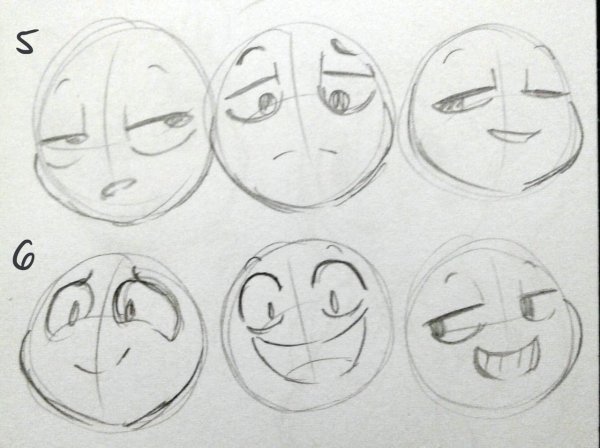 Лица для рисования эмоций