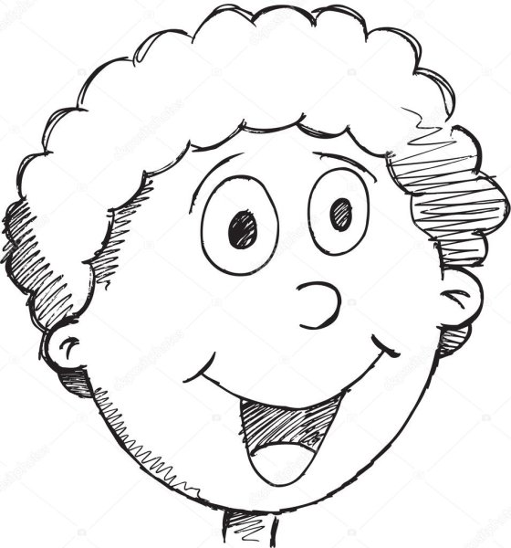 Черно белые личики детей