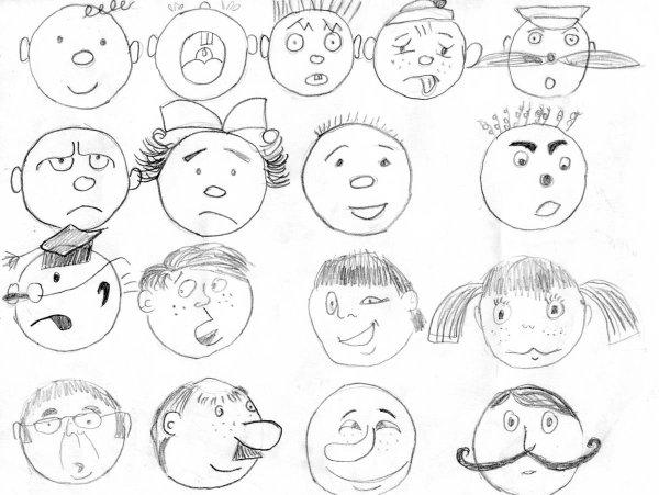 Эмоции раскраска